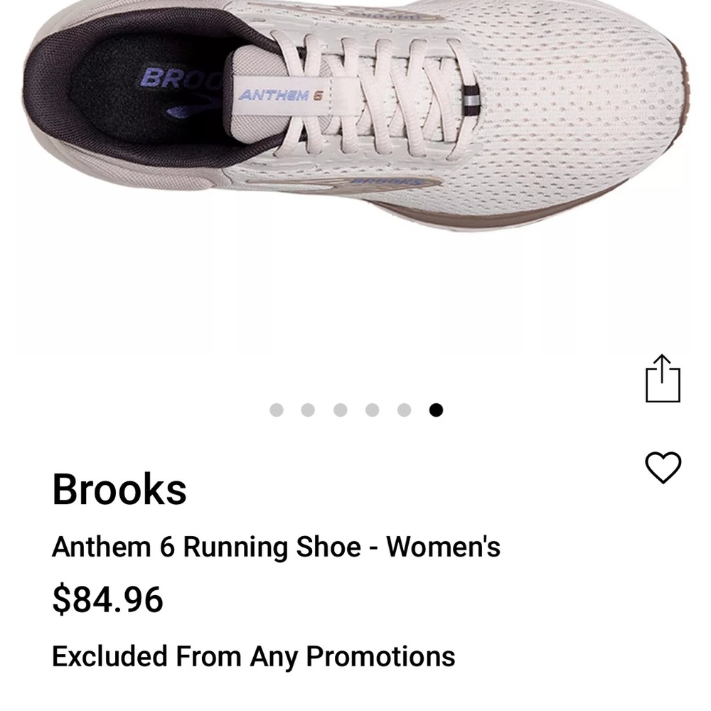 Brooks Cream Athletic Shoes with Breathable Mesh